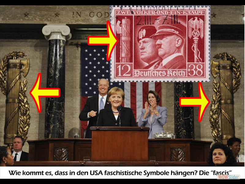 Merkel Hitler Mussolini fascis